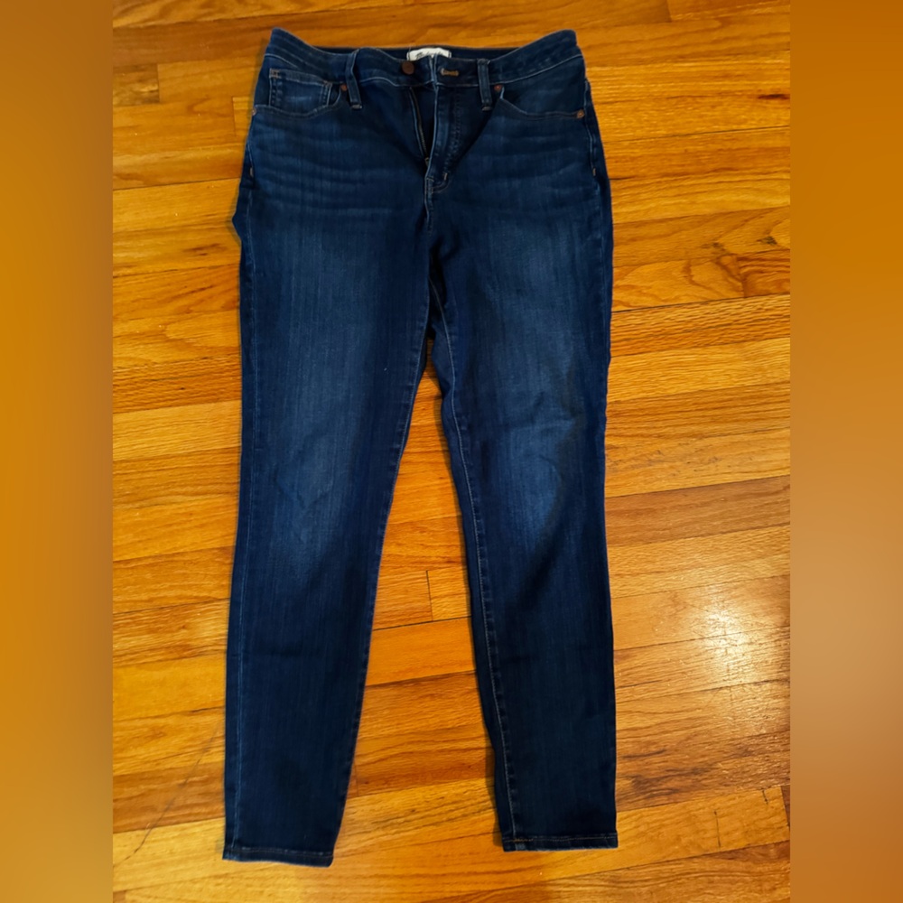Madewell Women's Dark Wash Curvy High Rise Skinny Jeans